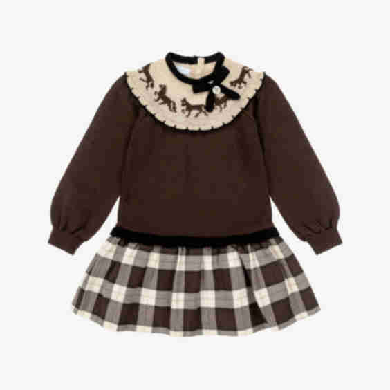 Wool & Cashmere Knit Pony Dress