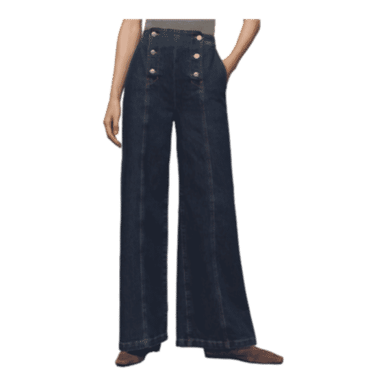 Violette Sailor High-Rise Wide-Leg 