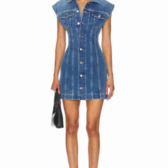 Gabriela Denim Mini Shirt Dress