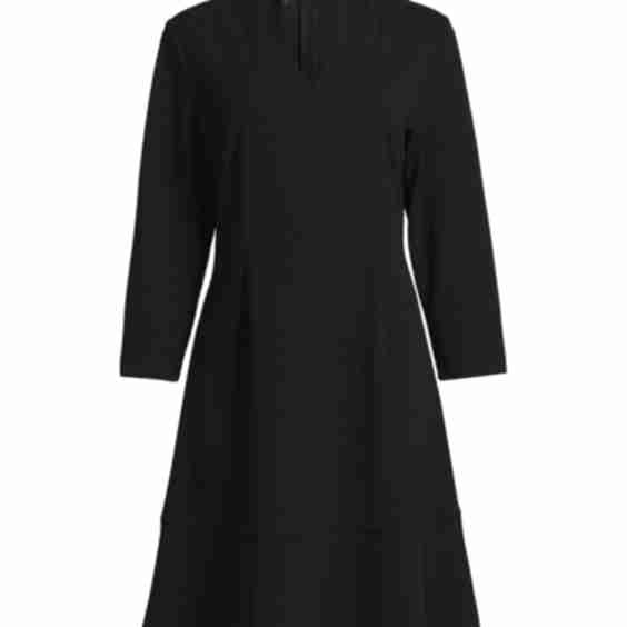 Stretch Deco Crepe Knee-Length Dress