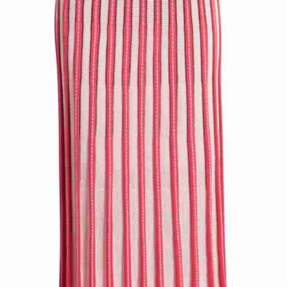 Pointelle Stitch A-Line Sweater Skirt