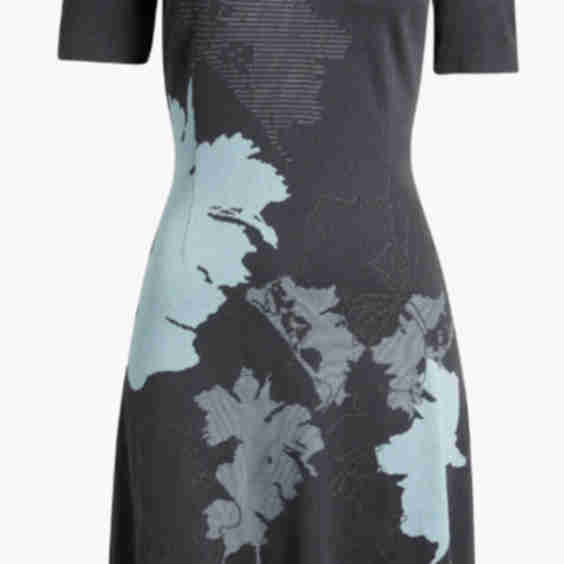 Abstract Floral A Line Dress