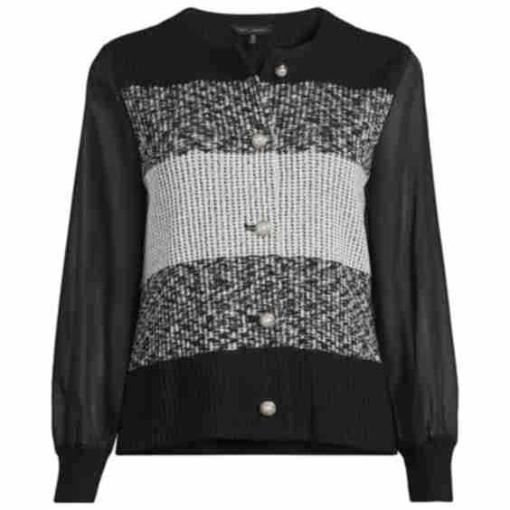 Missy Striped Knit Cardigan