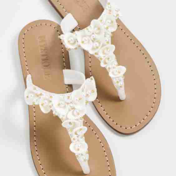 Beaded Thong Sandals