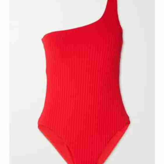Palermo One-Shoulder Ribbed Swimsuit