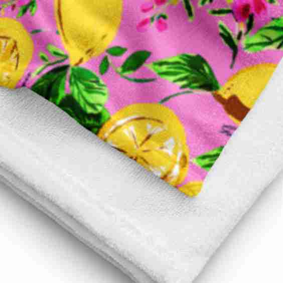 Pink Lemon Towel