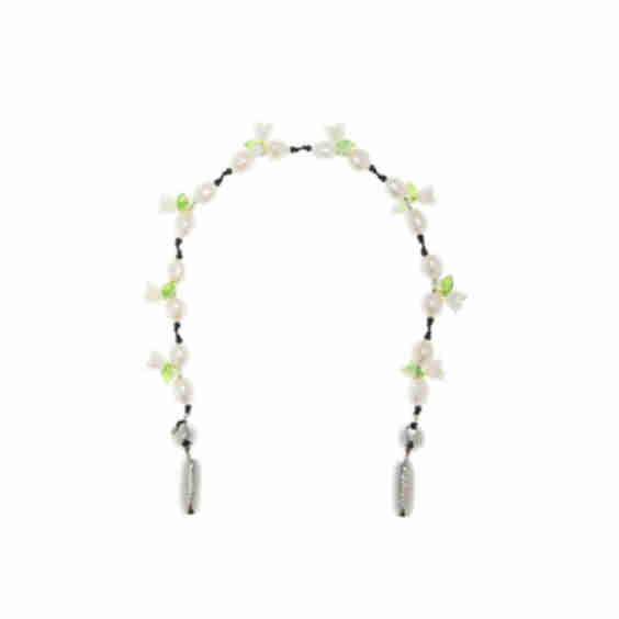 Pearl In Bloom Wristlet Phone Strap
