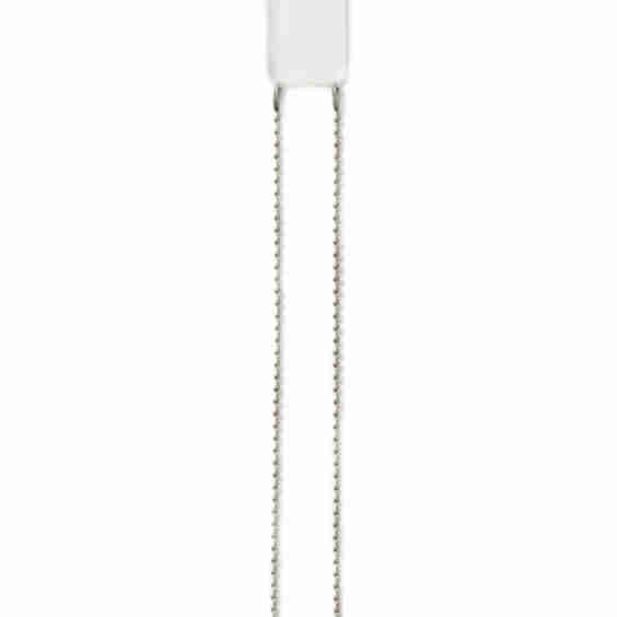 Rhodium Metal Ball Chain