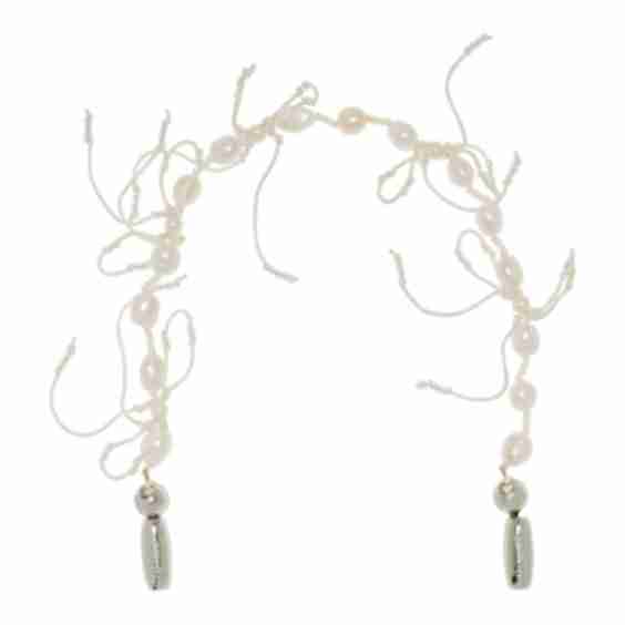 Pearl and Bow Wristlet Phone Strap
