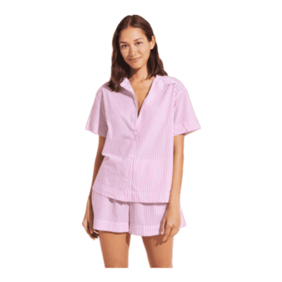Organic Sandwashed Cotton Printed Short PJ Set