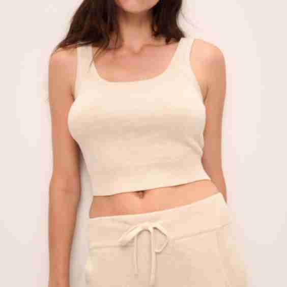 Recycled Sweater Cropped Tank