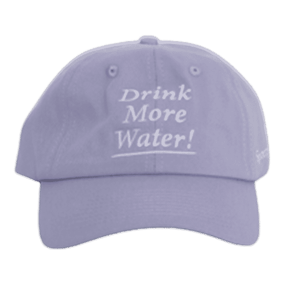Drink More Water Hat Purple