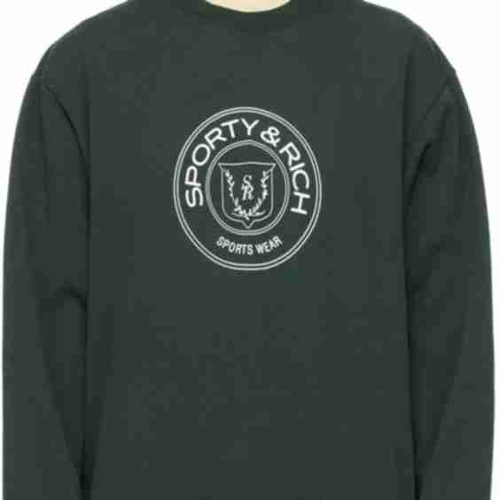 Green Printed Sweatshirt