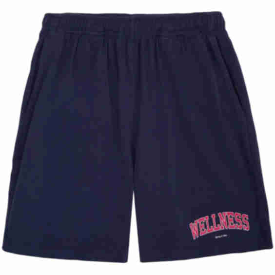 Elasticated-Waistband Track Shorts