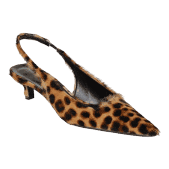 Nalita Cow-Hair Slingback Pumps