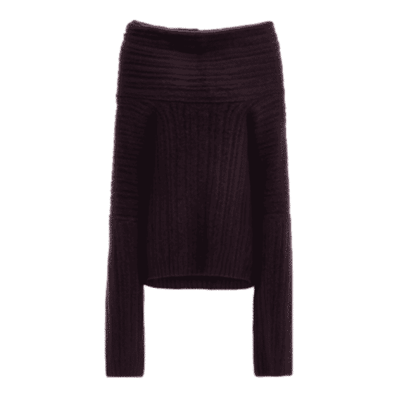 Becca Oversized High Roll Knit Pullover