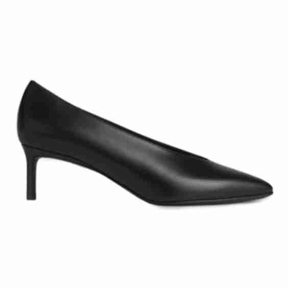 Point-Toe 50MM Leather Ballerina Pumps