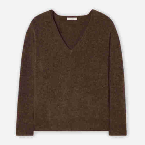 V-Neck Sweater In Cashmere