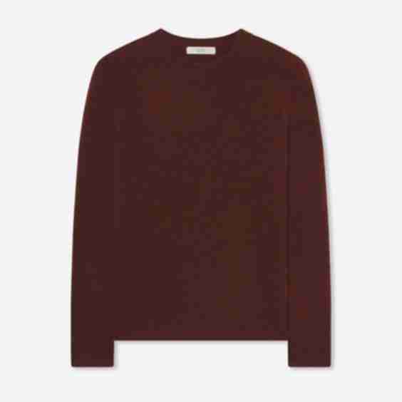 Long Sleeve Crew in Fine Cashmere
