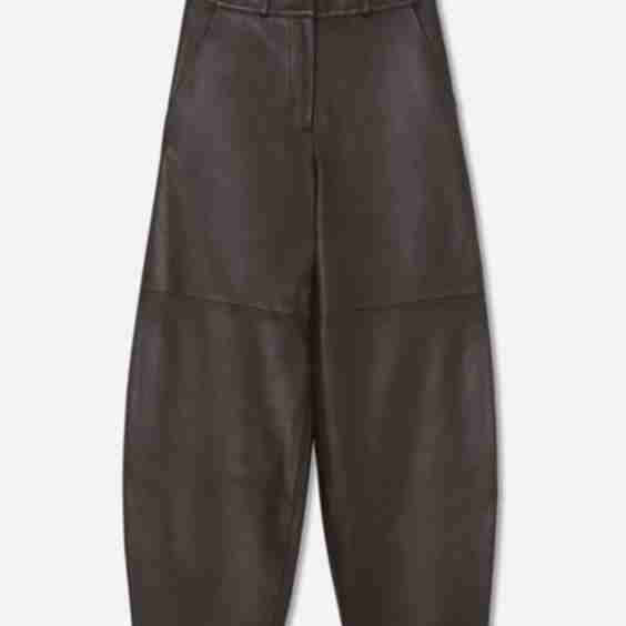 Cropped Leather Trouser