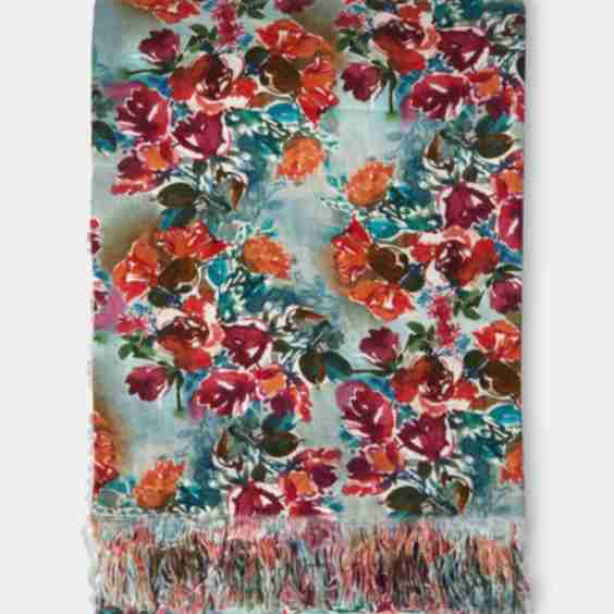 Peonies Linen Rectangular Tablecloth (138in/3.5m)