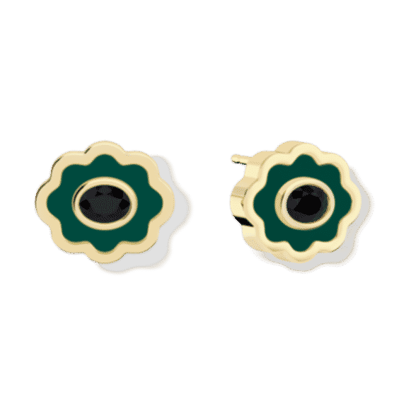 Scalloped Sun Studs