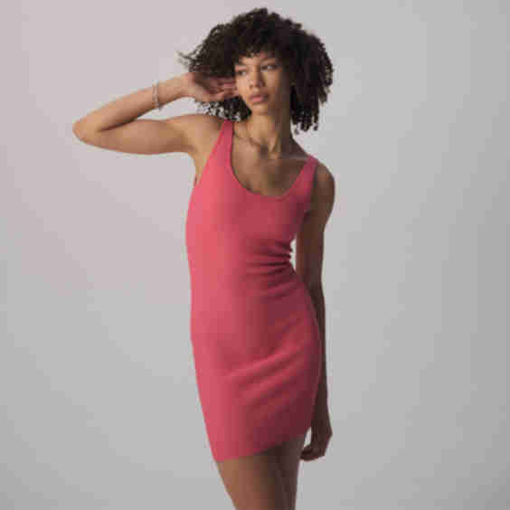 Perfect Rib Knit Tank Dress