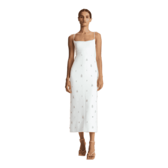 Alana Jewel-Embellished Midi Dress