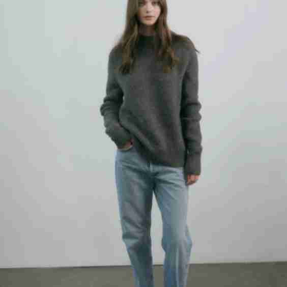 Sam Crewneck Sweater In Regenerative Wool Alpaca