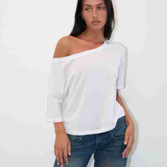 Daman Off Shoulder Basic Jersey Top