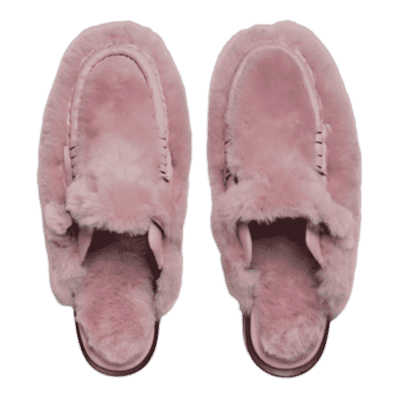 Barraca Shearling Buckle-Strap Mule Loafer