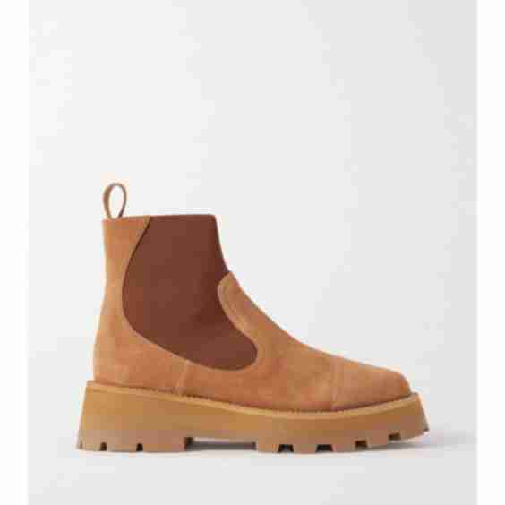 Camel Clayton 40 Crystal-Embellished Suede Chelsea Boots