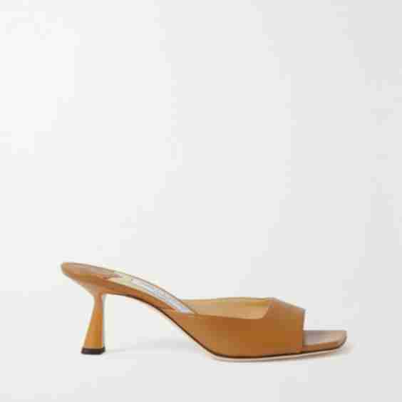 Tan Zania 65 Leather Mules