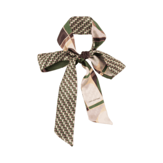 Modular Silk Skinny Scarf