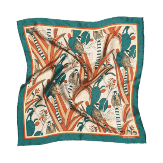 "Madagascar" Silk Scarf