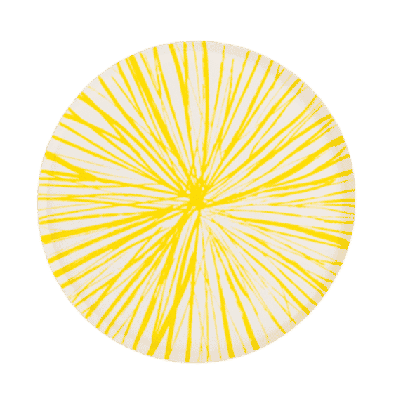 Yellow Radiance Dinner Plates
