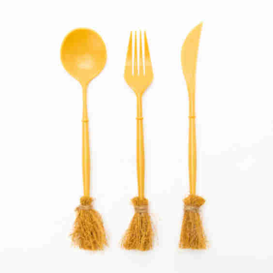 Witch Broomstick Halloween Cutlery
