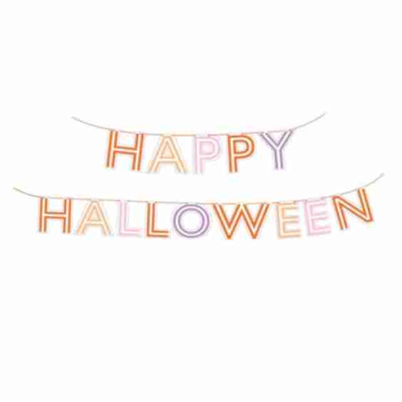 Happy Halloween Paper Garland