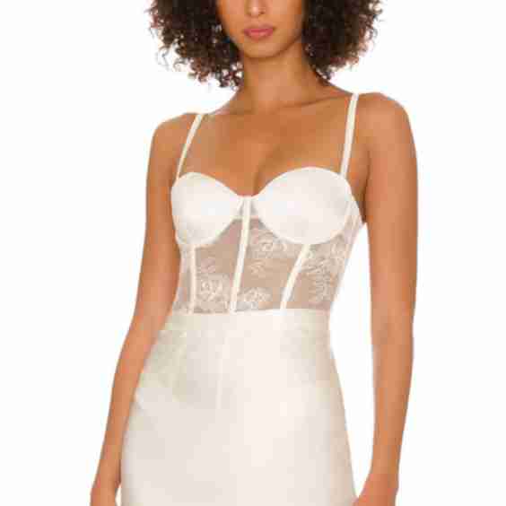 Bouquet Lace & Silk Bodysuit 