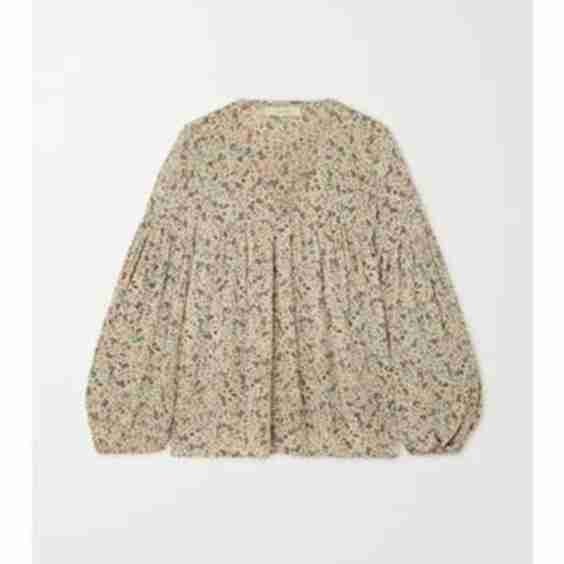 Savona Paisley-Print Silk Crepe de Chine Blouse