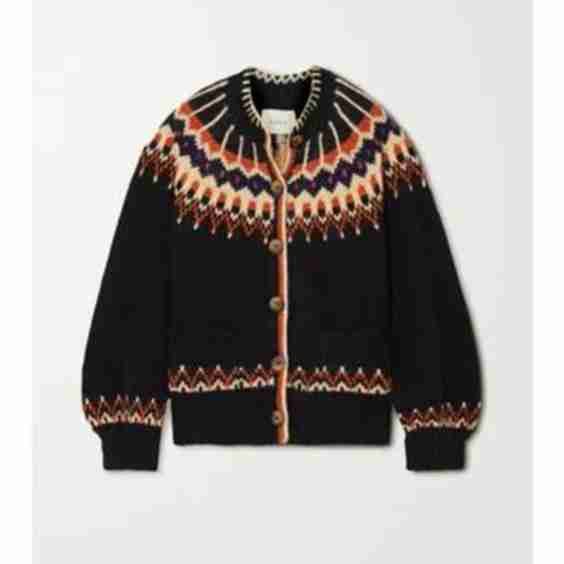 Hue Fair Isle Alpaca-Blend Cardigan