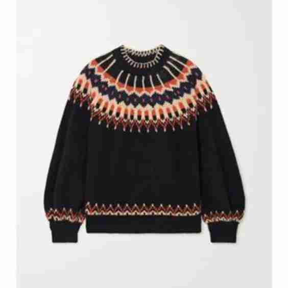 Field Oversized Fair Isle Alpaca-Blend Sweater