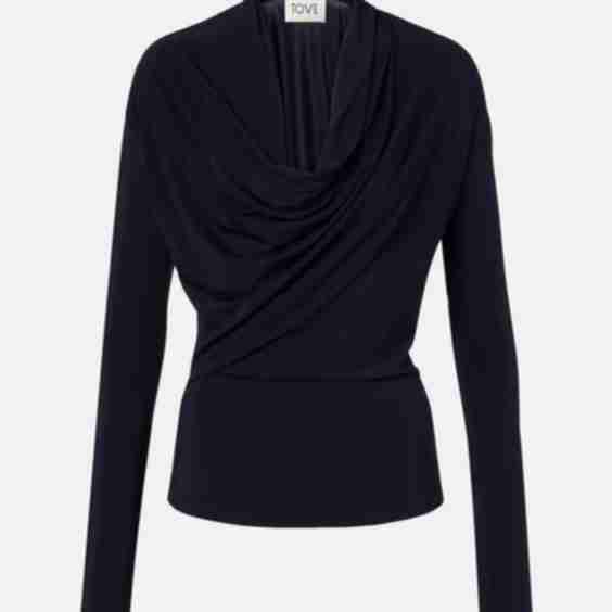 Fina Draped Jersey Top