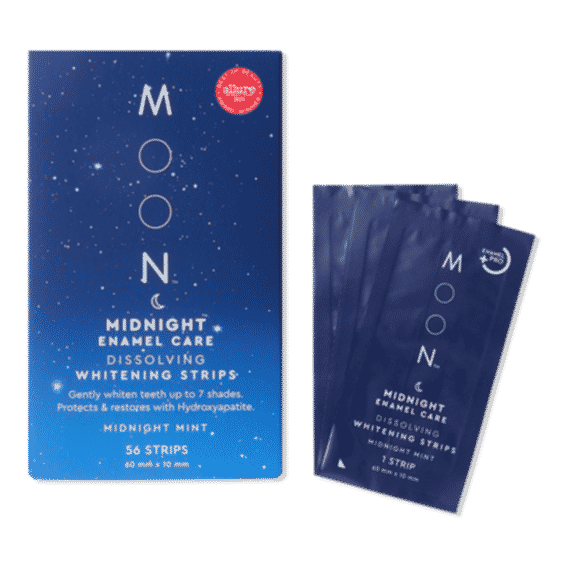Midnight Enamel Care Dissolving Whitening Strips With Hydroxyapatite