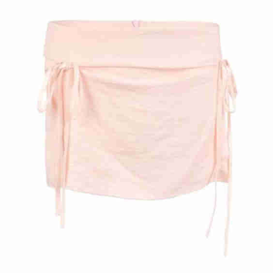 Tie Chiffon Mini Skirt
