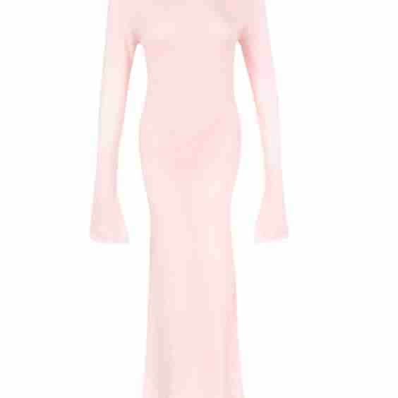 Pointelle Soft Knit Maxi Dress 
