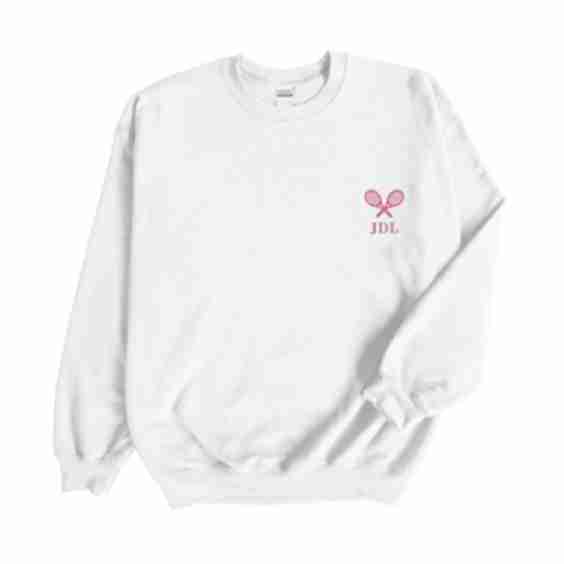 Custom Embroidered Sweatshirt with Monogram Motif