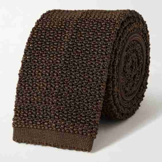 6.5cm Knitted Silk Tie