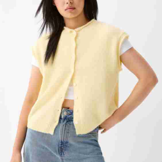 Rolled Trim Vest