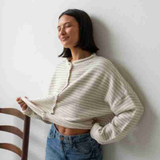Mini Stripe Piper Cardigan